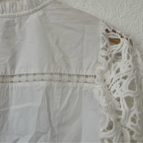New The Odells blouse lace sleeves  XS - Picture 7 of 9
